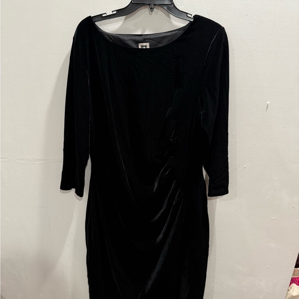 Anne Klein Black Long Sleeve Dress